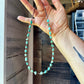 19" Turquoise and Shell Necklace – Bright Natural Stones