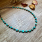 19" Turquoise and Shell Necklace – Bright Natural Stones