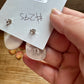 Kingman Turquoise Stud Earrings – 1.5 Inch Navajo Handmade by Donovan Nez