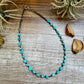 19" Turquoise and Shell Necklace – Bright Natural Stones