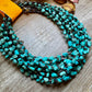 19" Turquoise and Shell Necklace – Bright Natural Stones