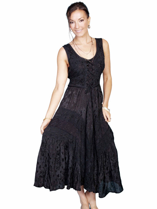 maxi formal western dresses for ladies Rust Brown Lace Bustier Maxi Dress: Western Bohemian Wedding Guest Getaway Gown