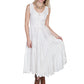 White Lace Front Sleeveless Dress for Country Girls at Bourbon Cowgirl