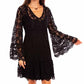 Black Lace Dress with Flare Sleeves for Country Girls at Bourbon Cowgirl