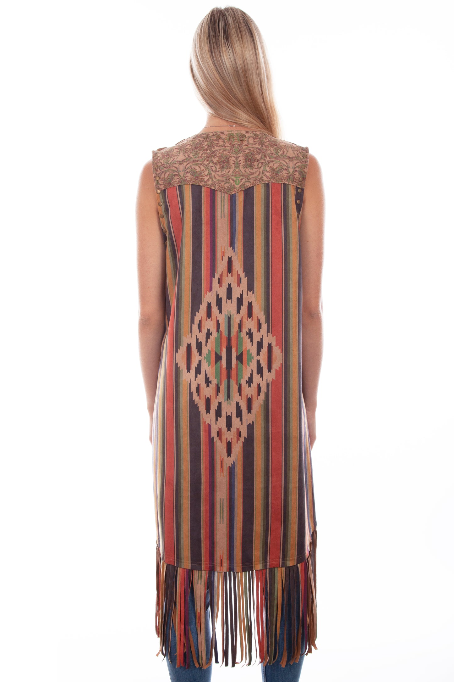 Long Serape Vest by Scully at Bourbon Cowgirl