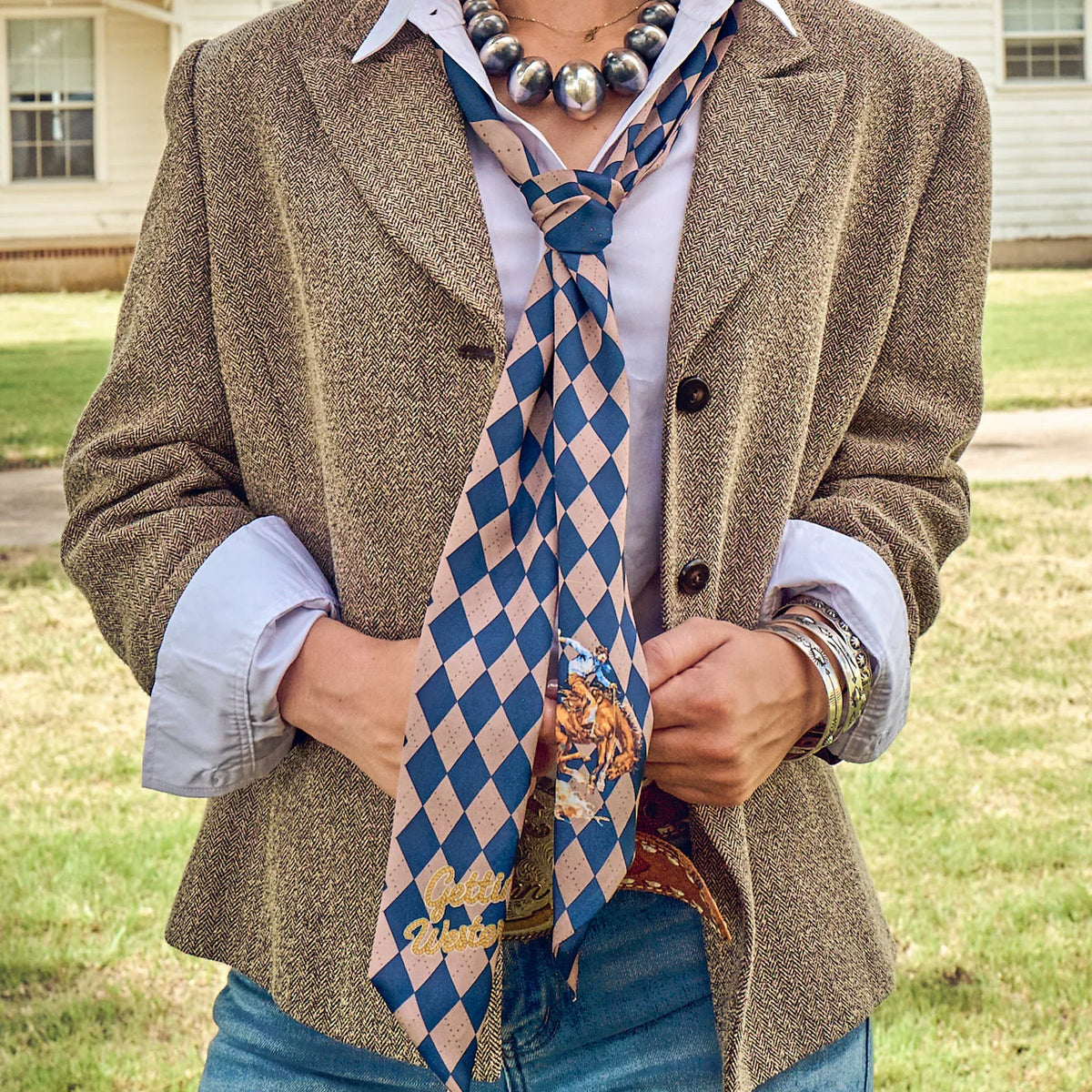 Boli - Gettin' Western by Fringe Scarves Argyle