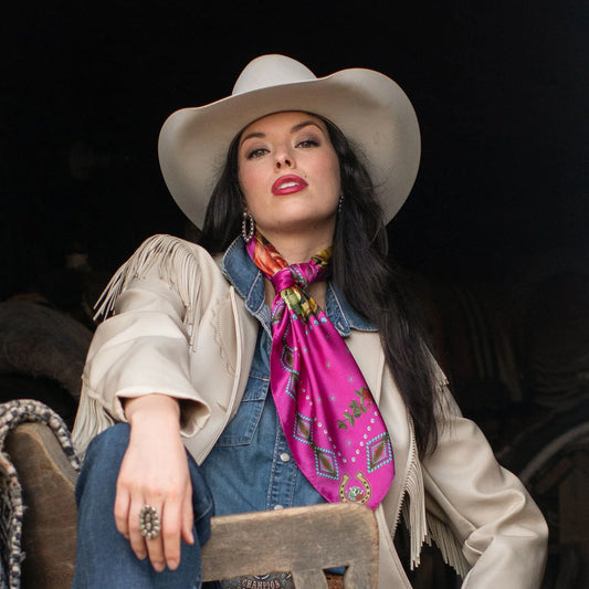 Hold Your Horses Hot Pink Bandana Wild Rag at Bourbon Cowgirl