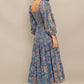 CIRCLE OF FRIENDS DENIM MIDI DRESS