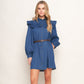 BLUEBIRD COWGIRL DENIM MINI DRESS