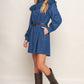 BLUEBIRD COWGIRL DENIM MINI DRESS