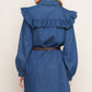 BLUEBIRD COWGIRL DENIM MINI DRESS