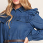 BLUEBIRD COWGIRL DENIM MINI DRESS