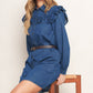 BLUEBIRD COWGIRL DENIM MINI DRESS