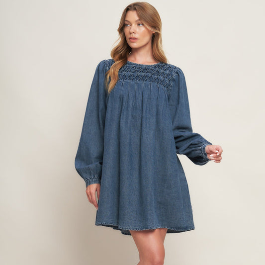 WEEKEND DENIM ICON MINI DRESS