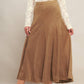 URBAN CHIC FAUX SUEDE MIDI SKIRT
