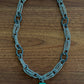 Heavy Silver Chain with Turquoise Drop by Amy Kaplan