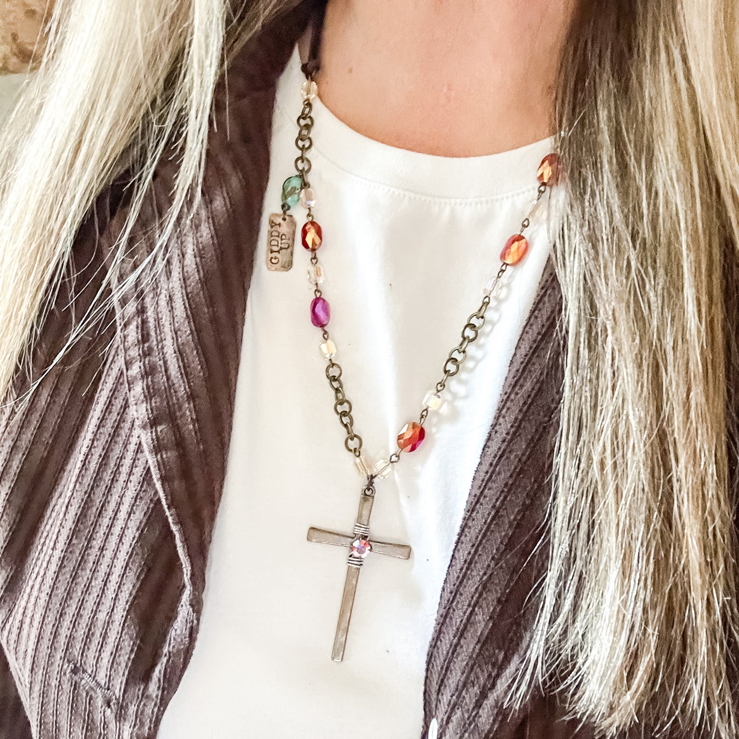 Spiritual Cowgirl Necklace - Exclusive Handmade Jewelry Bourbon Cowgirl