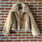 Sienna Fur Jacket by Mauritius in Dark Sand