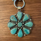 Genuine Turquoise Tibetan Flower Chain Necklace