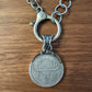 Longhorn Coin in Bezel Chain Necklace
