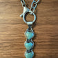 Genuine Turquoise Hearts Tibetan Pendant Chain Necklace