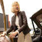 Alisah RF Leather Jacket, Dark Brown