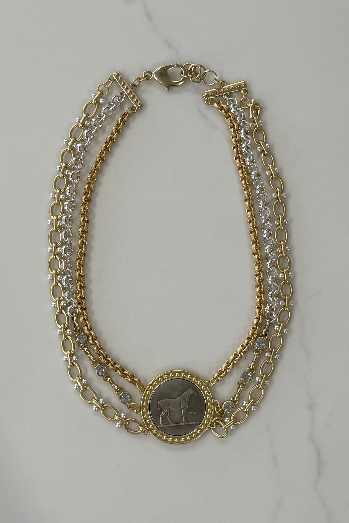 Stallion Reins Necklace as Seen on Dutton Ranch by Michele Busch