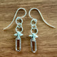 Burnished Silver Barbed Wire Earrings by Michele Busch
