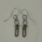 Burnished Silver Barbed Wire Earrings by Michele Busch
