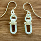 Cubic Zirconia Horse Bit  Earrings by Michele Busch