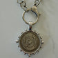 Horse with Horseshoe Coin in Bezel Chain Necklace