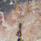 Leather Belt Keeper Tassel with Horn Beads- Amy Kaplan