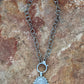 Horse with Horseshoe Coin in Bezel Chain Necklace