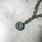 Double Pendant Necklace In Turquoise Sparkle- Amy Kaplan for Bourbon Cowgirl