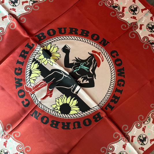 Bourbon Cowgirl Red Wild Rag | Rodeo Wildrags at Bourbon Cowgirl