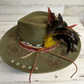 Burning Bridges Green Custom Cowgirl Hat  by Calamity Anne