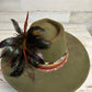 Burning Bridges Green Custom Cowgirl Hat  by Calamity Anne