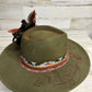 Burning Bridges Green Custom Cowgirl Hat  by Calamity Anne