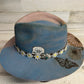 I'm a Handful Blue Custom Cowgirl Hat by Calamity Anne