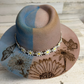 I'm a Handful Blue Custom Cowgirl Hat by Calamity Anne