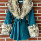 Arna Jacket Coat in Teal by Tasha Polizzi