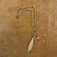 Horn and Indian Bead with Horsehair Tassel Necklace - Amy Kaplan for Bourbon Cowgirl