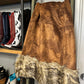 Chateau Throw with Faux Fur in Cinnamon by Tasha Polizzi