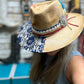 Wild Child Cowgirl Hat Custom Burned - Tan| Bourbon Cowgirl