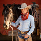 Squash Blossomed Brown Bandana Wild Rag at Bourbon Cowgirl