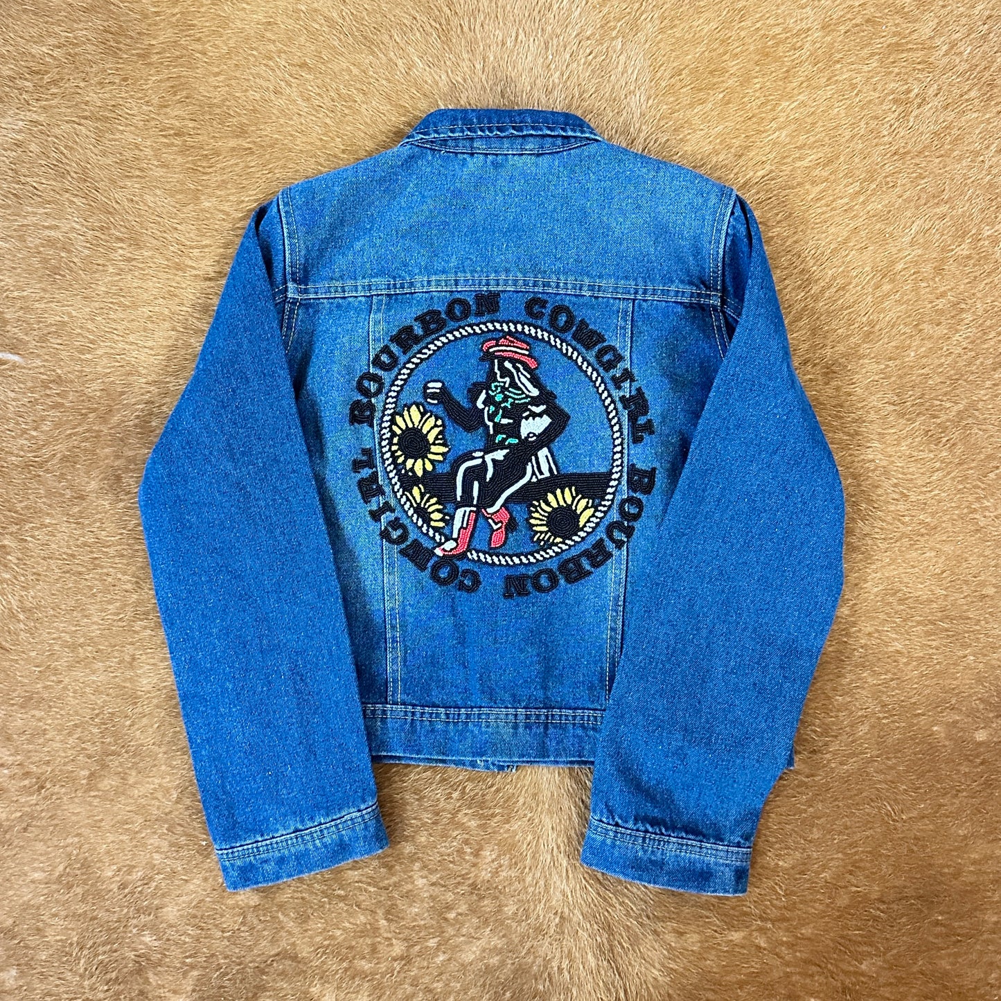 Beaded Bourbon Cowgirl Denim Jacket