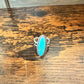 Long Oval Turquoise Ring Adjustable