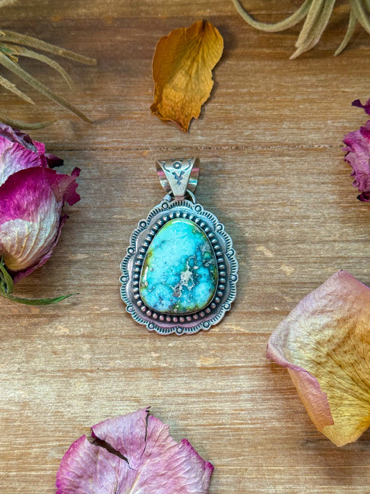 Palomino Turquoise Sterling Silver Pendant