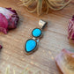 Kingman Turquoise Sterling Silver Pendant
