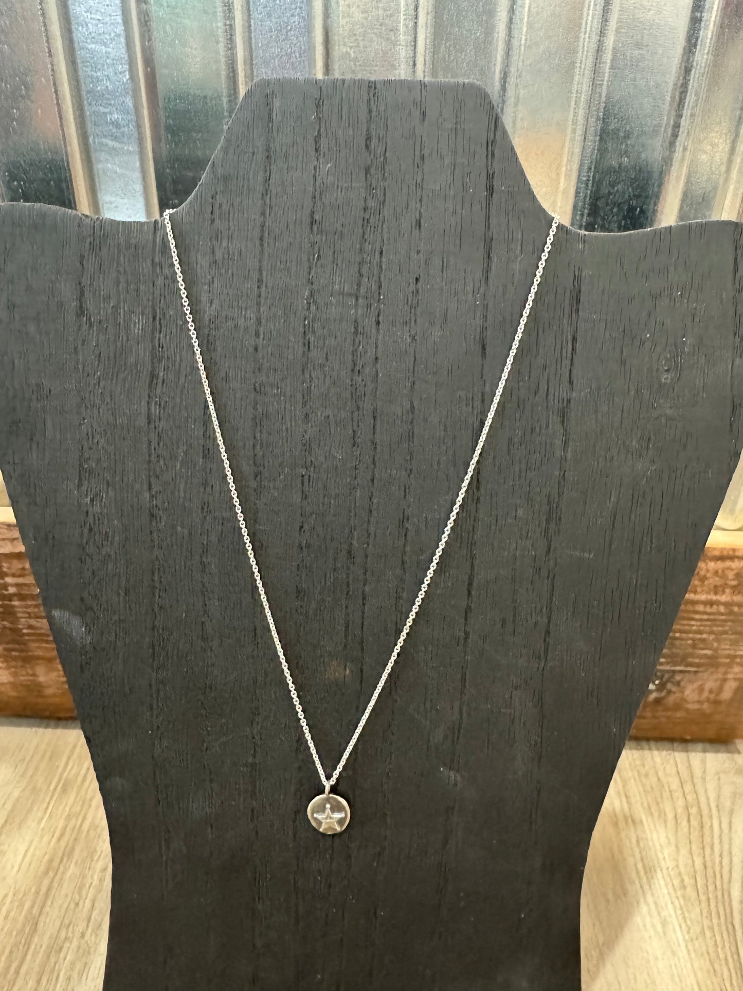 Sheriff Cutie Sterling Silver Badge Necklace